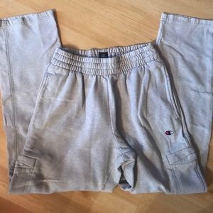 Mens Champion light grey sweats size medium in good condition